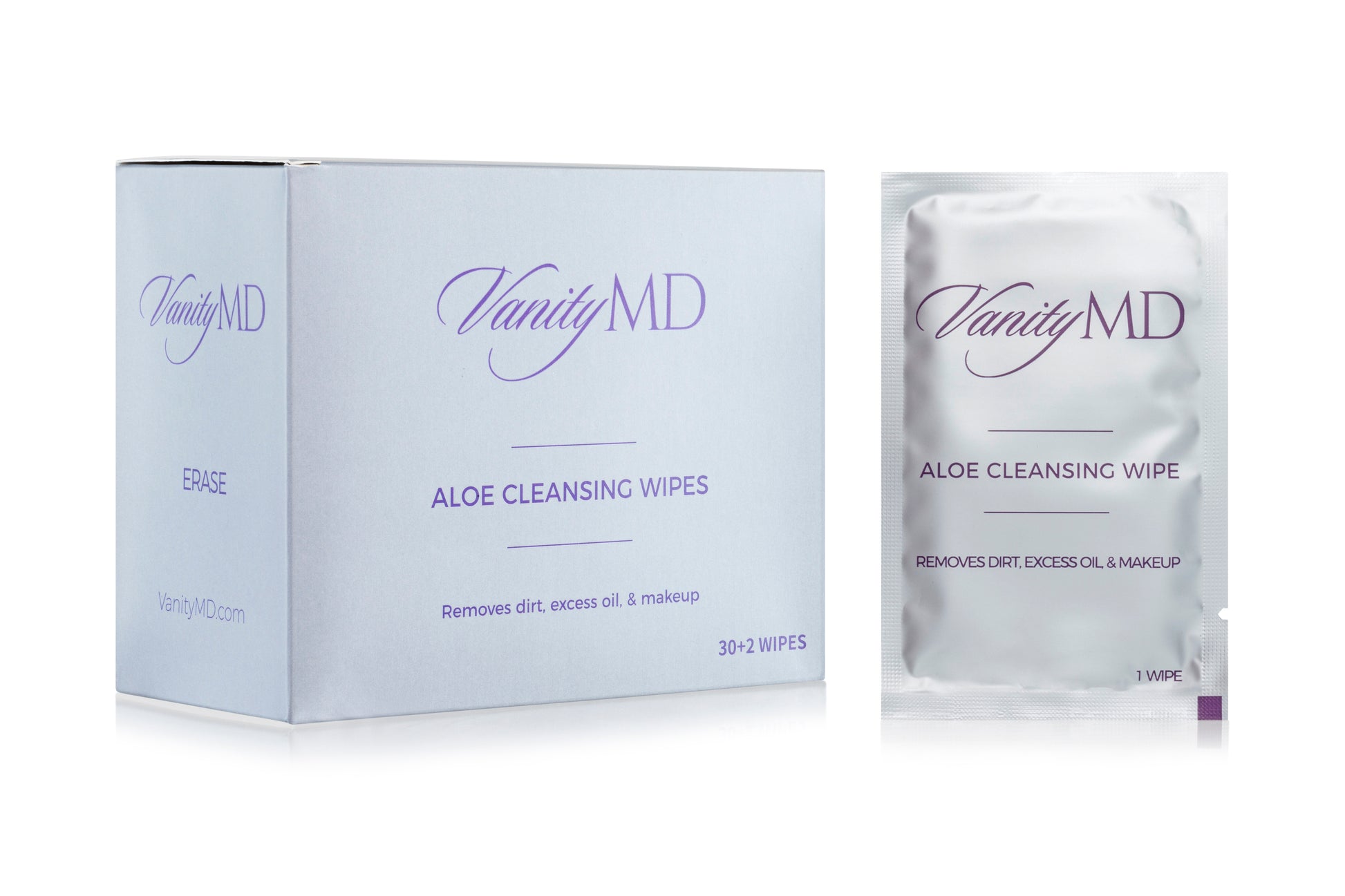 Aloe cleansing and makeup-removing wipes for refreshed, hydrated skin