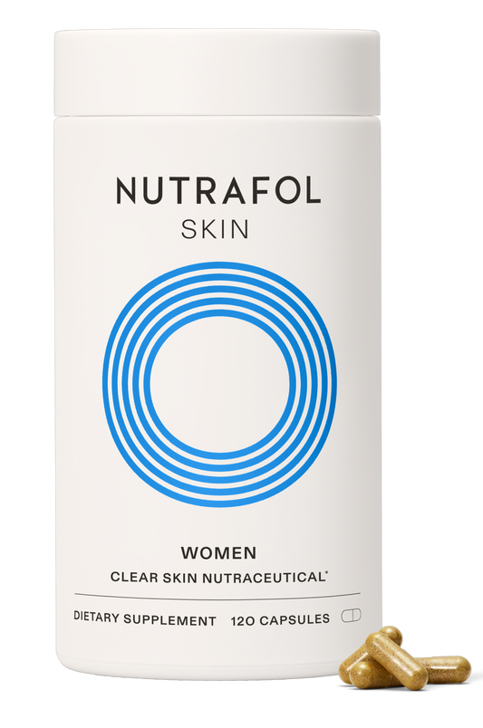 Nutrafol Clear Skin 100% Drug-Free Supplements for Women: 3-Month Supply | Exclusive Pricing at VanityMD